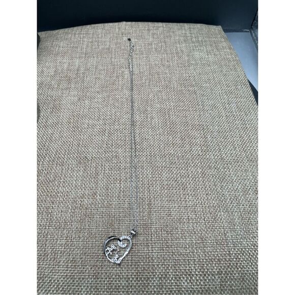 Double Elephants Heart Necklace I Love You Engraved Valentines Mothers Day - Picture 4 of 6